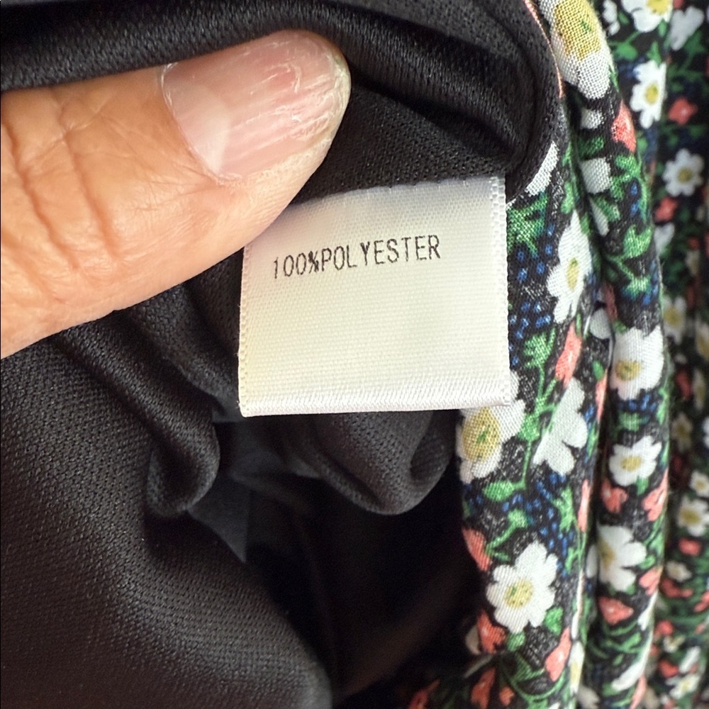 Sunday Black Floral Long Sleeve Dress - Picture 4 of 8